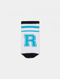Calza corta unisex spugna lettera "R" Gallo