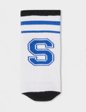 Calza corta unisex spugna lettera "S" Gallo