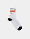 Calza corta unisex spugna lettera "T" Gallo