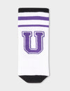 Calza corta unisex spugna lettera "U" Gallo