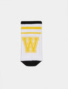 Calza corta unisex spugna lettera "W" Gallo