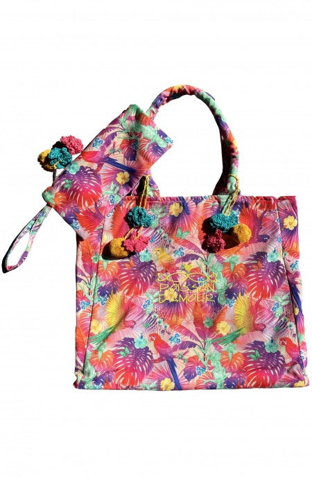 Shopping Bag Stampa Happy Tropical Poisson D'Amour