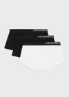 Pack 3 parigamba con logo b-side Emporio Armani